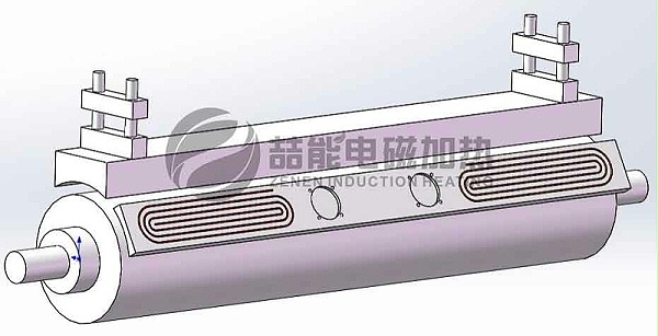 外置式電磁加熱結構設計示意圖