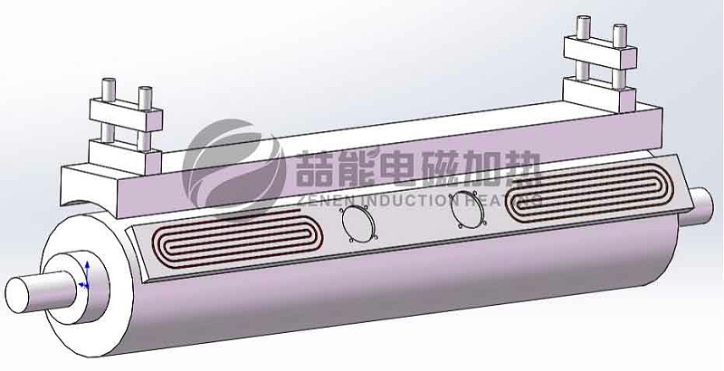 外置式電磁加熱結構設計示意圖